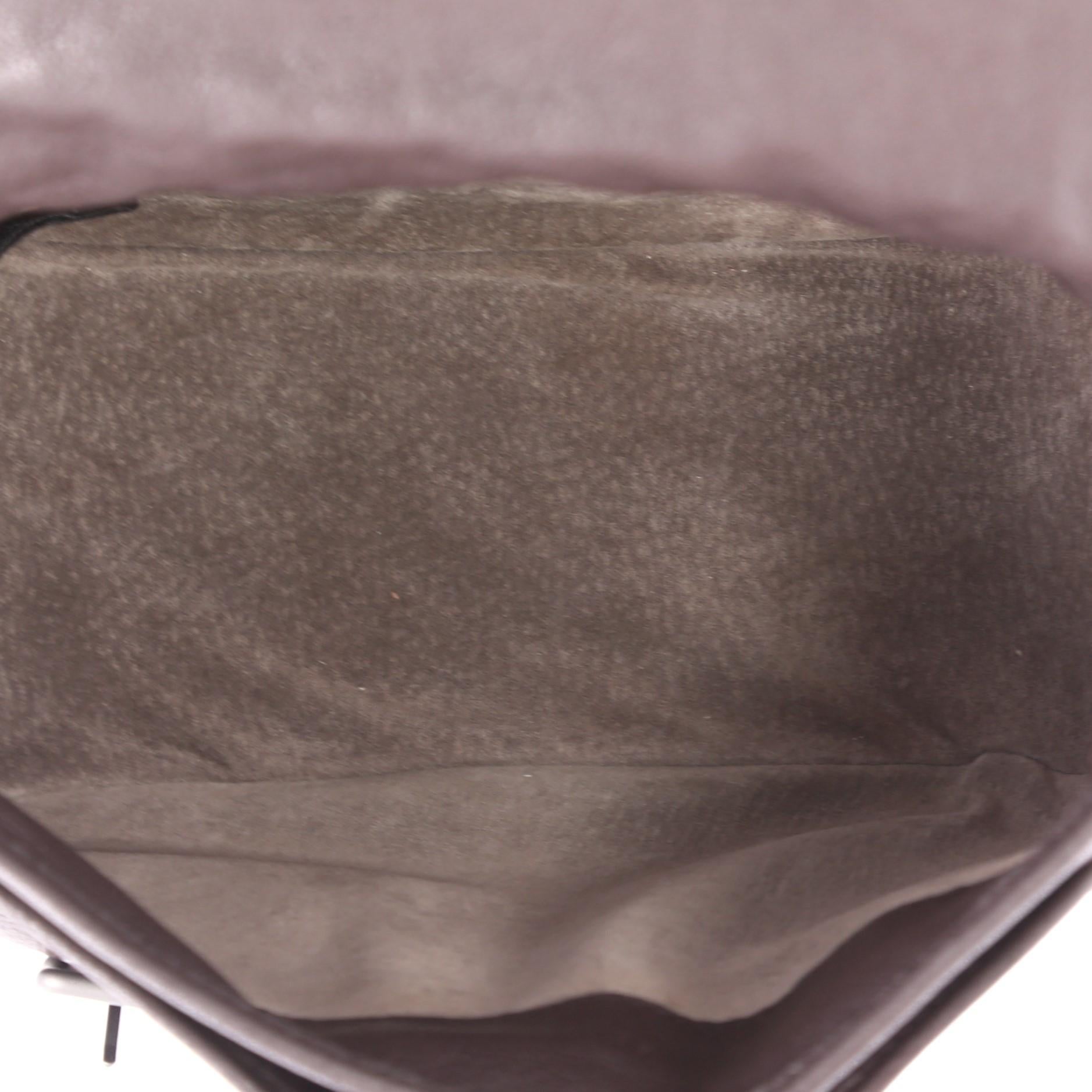Black Bottega Veneta Gardena Messenger Bag Cervo Leather with Intrecciato Detail Small