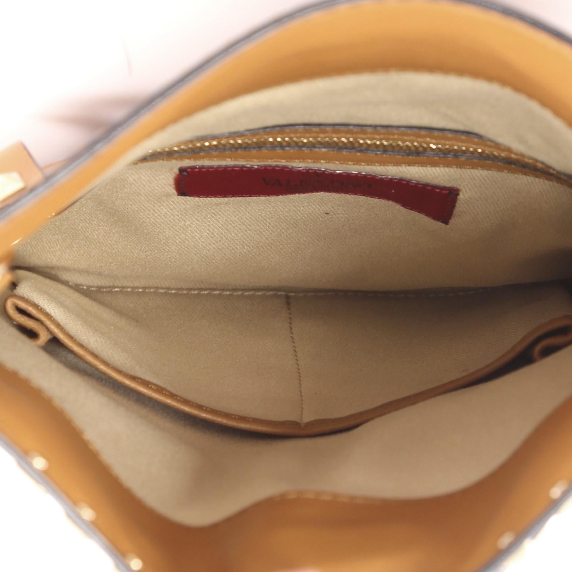 Valentino Rockstud Foldover Convertible Shoulder Bag Leather 1