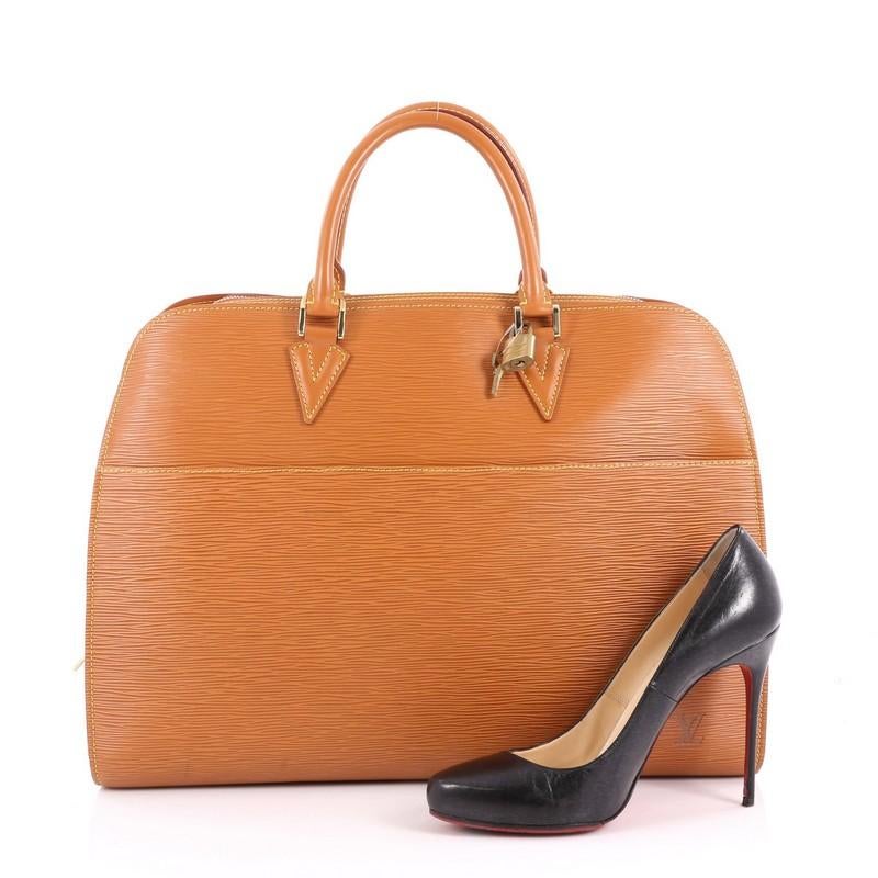 Louis Vuitton Epi Leather Bassano GM Briefcase at 1stDibs