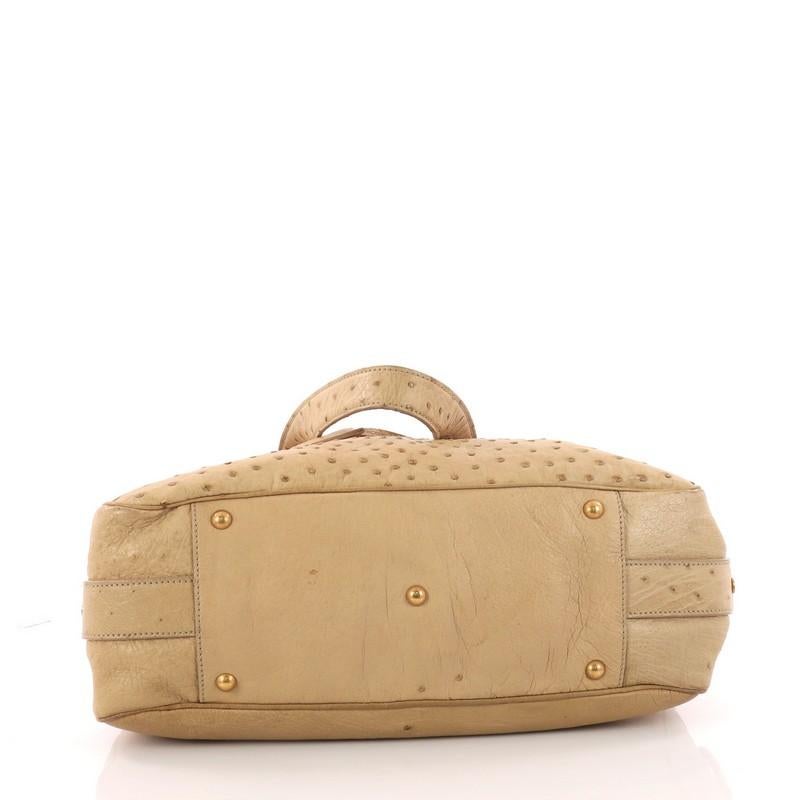 Women's or Men's Saint Laurent Rive Gauche Satchel Ostrich Large