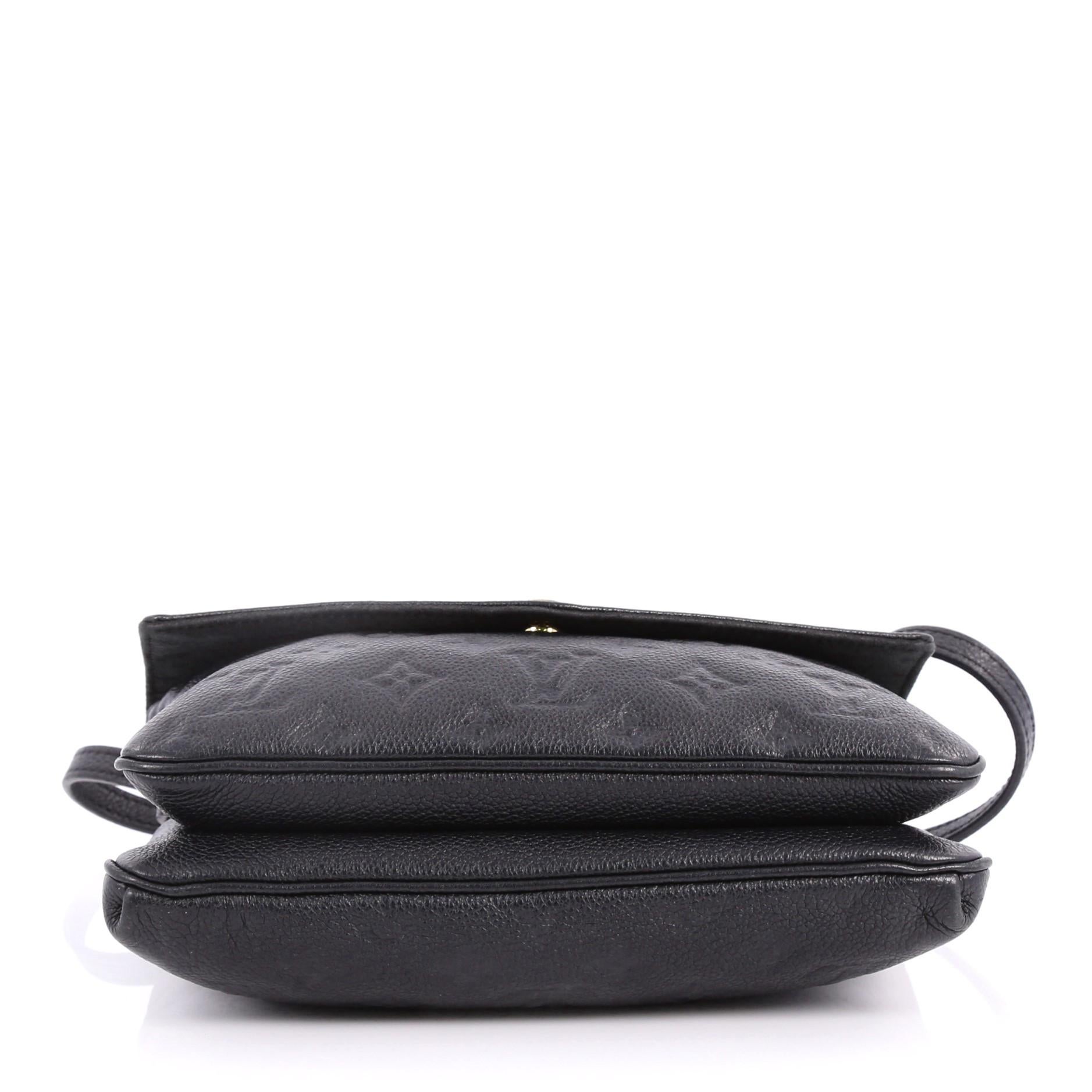 Louis Vuitton Twice Handbag Monogram Empreinte Leather  In Good Condition In NY, NY