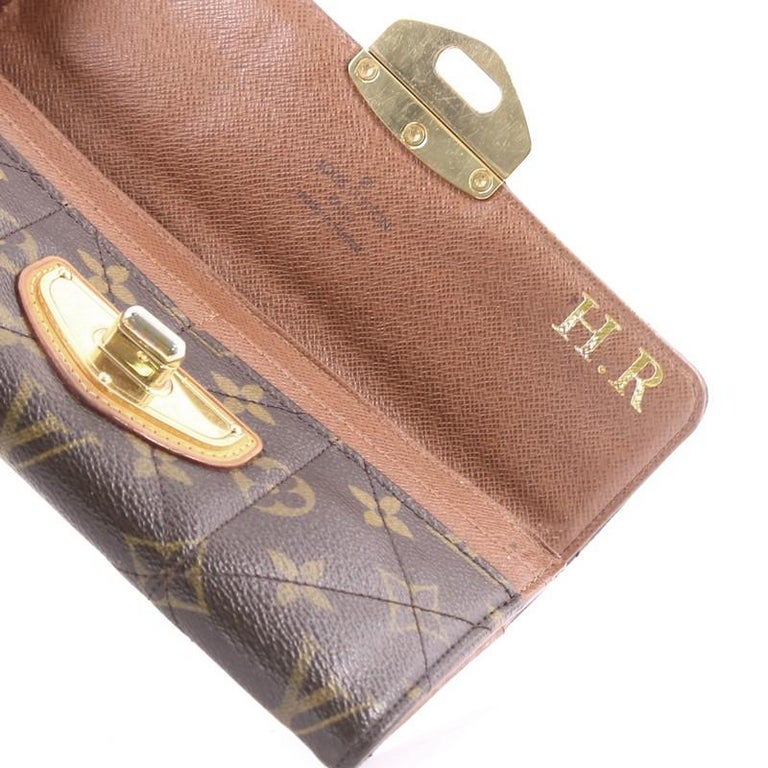 Louis Vuitton Vintage Monogram Elise Square Compact Wallet For Sale at  1stDibs