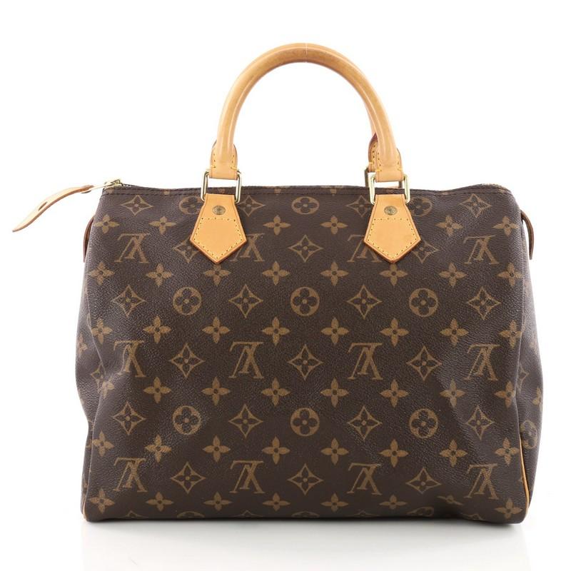 Women's Louis Vuitton Speedy Handbag Monogram Canvas 30