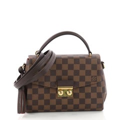 Used Louis Vuitton Croisette Handbag Damier