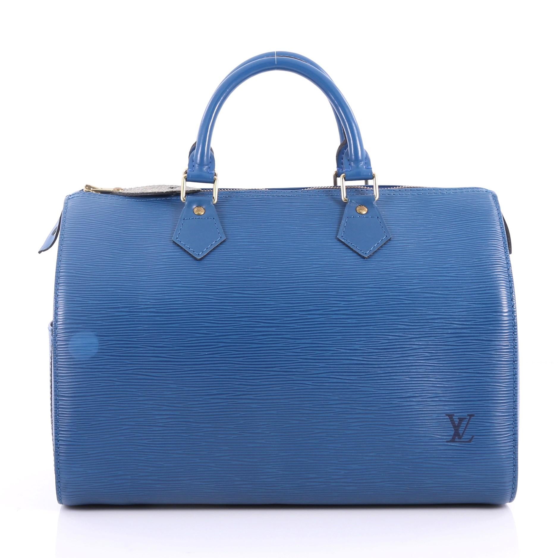 Louis Vuitton Speedy Handbag Epi Leather 30 In Good Condition In NY, NY