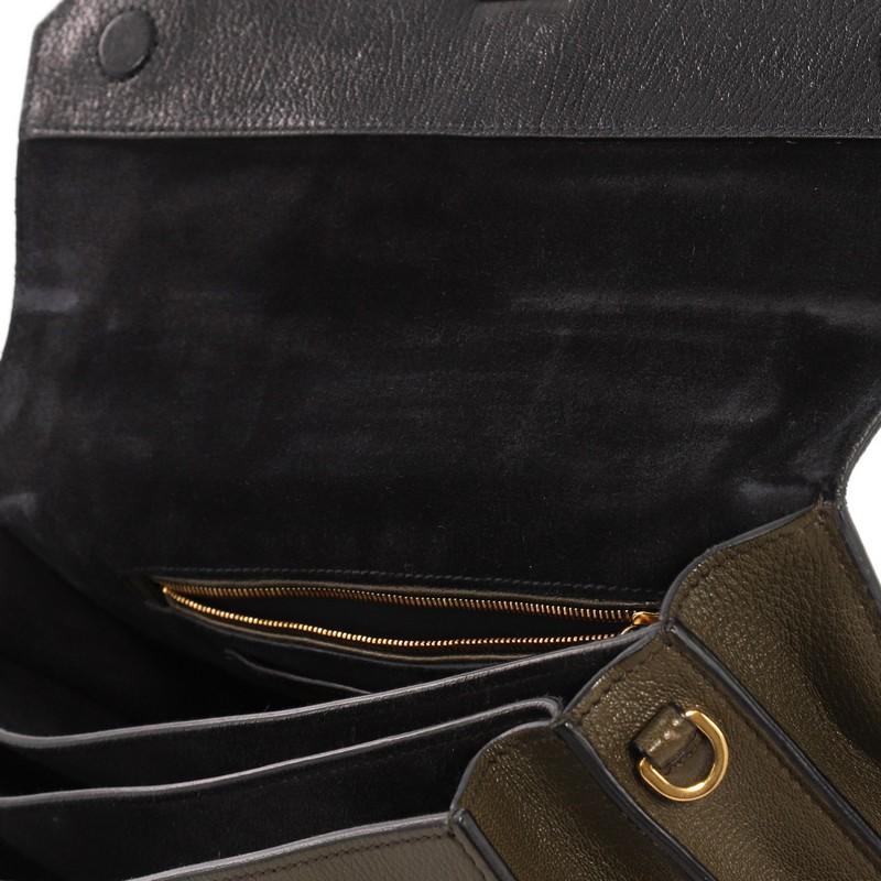 Miu Miu Bicolor Madras Convertible Compartment Top Handle Bag Leather Medium 1