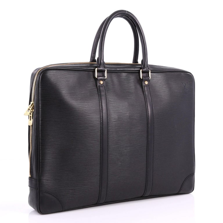 Louis Vuitton PorteDocuments Voyage Briefcase Epi Leather at 1stDibs