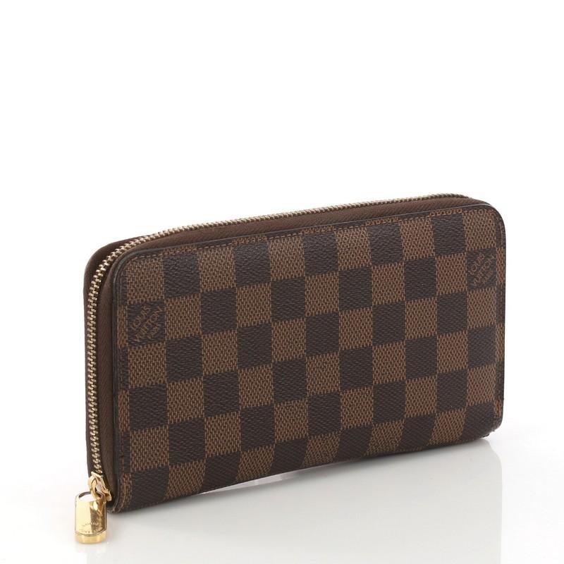 Black Louis Vuitton Zippy Wallet Damier