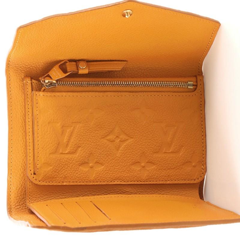 Women's Louis Vuitton Compact Curieuse Wallet Monogram Empreinte Leather