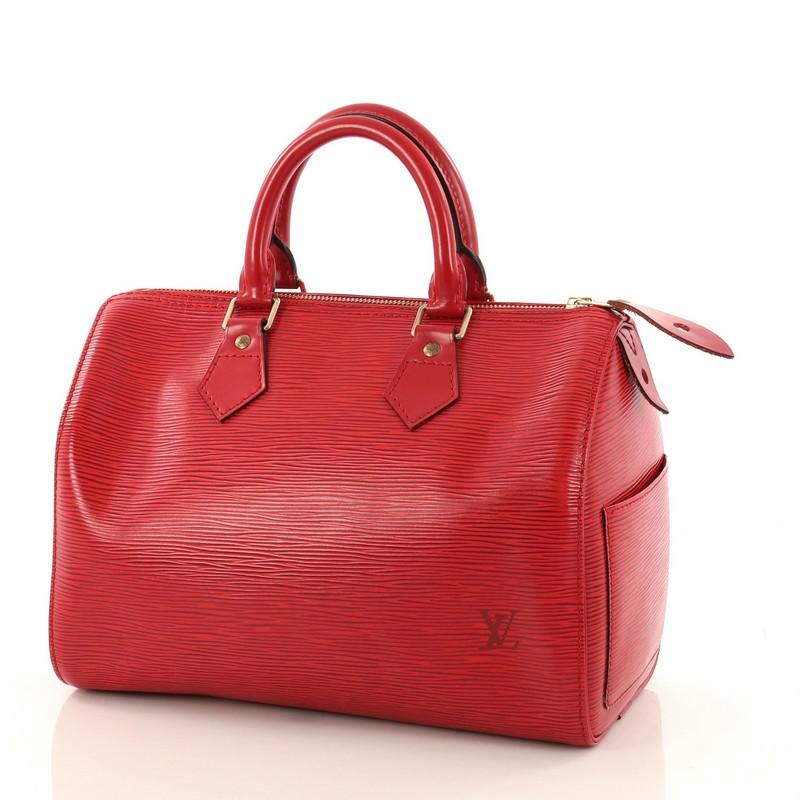  Louis Vuitton Speedy Handbag Epi Leather 25 In Good Condition In NY, NY