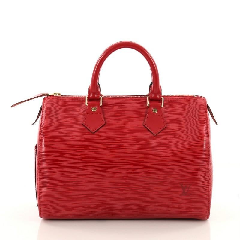 Women's or Men's  Louis Vuitton Speedy Handbag Epi Leather 25