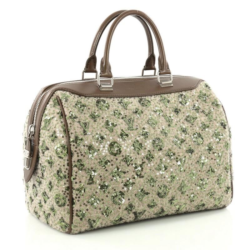 Brown Louis Vuitton Speedy Handbag Limited Edition Sunshine Express 30
