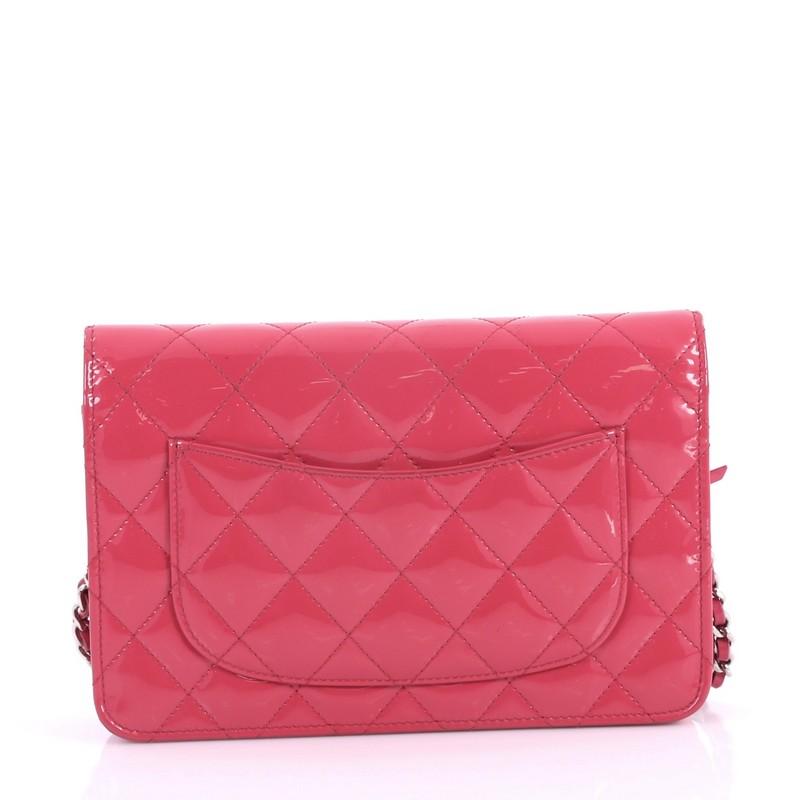 Chanel Reissue Wallet on Chain Quilted Patent In Good Condition In NY, NY