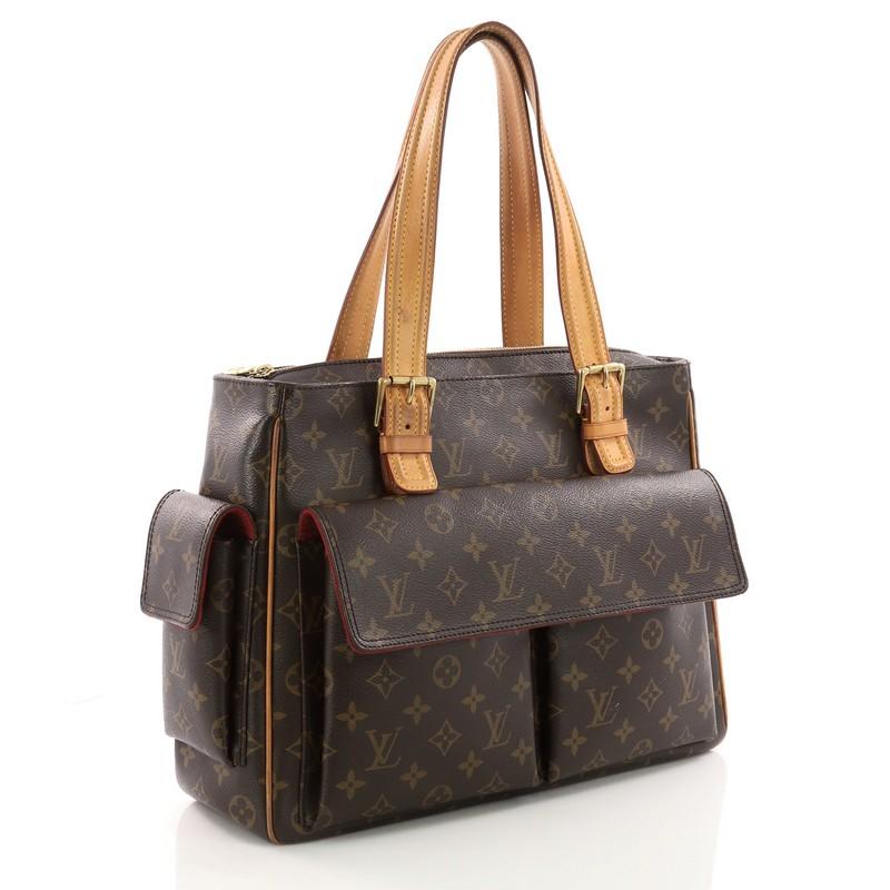 Black Louis Vuitton Multipli Cite Handbag Monogram Canvas