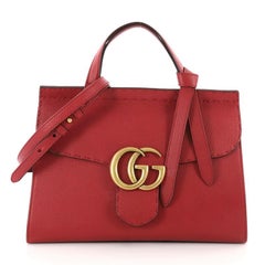 Gucci GG Marmont Top Handle Bag Leather Small