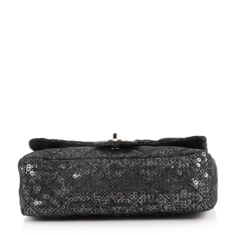 Chanel Hidden Sequins Flap Bag Sequins Medium In Excellent Condition In NY, NY