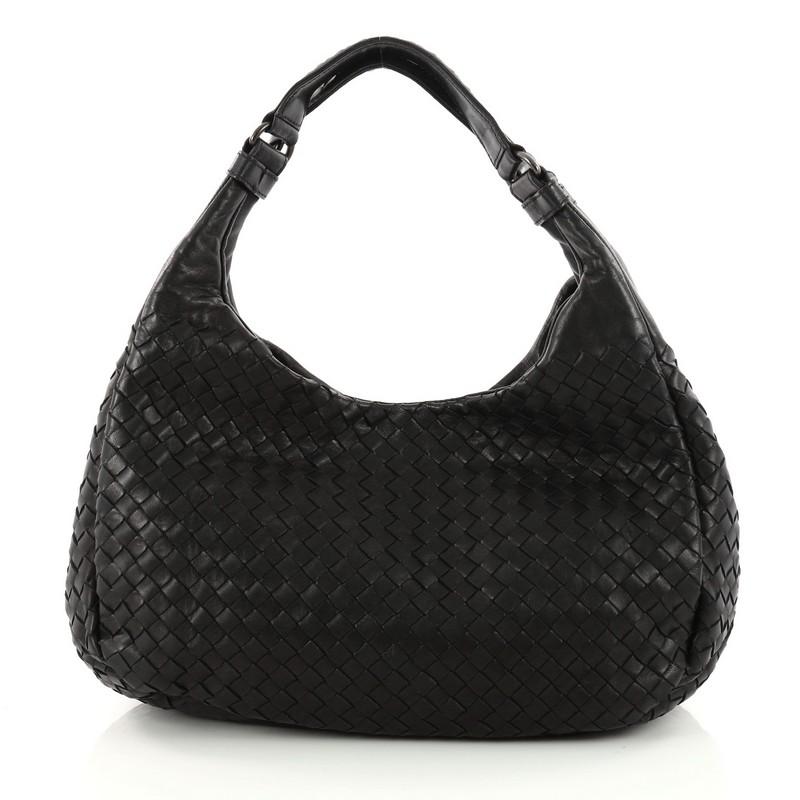 Bottega Veneta Campana Hobo Intrecciato Nappa Small In Good Condition In NY, NY