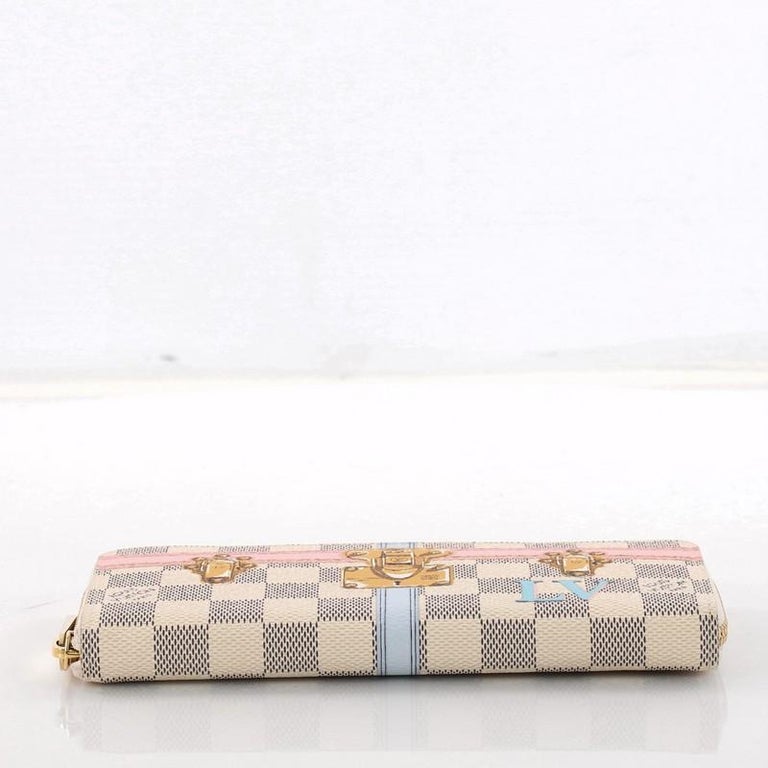 Louis Vuitton Clemence Wallet Limited Edition Damier Summer Trunks at 1stdibs