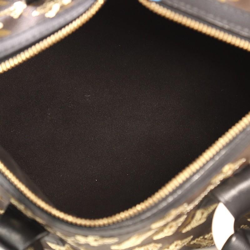  Louis Vuitton Speedy Handbag Limited Edition Monogram Eclipse Sequins 28 1