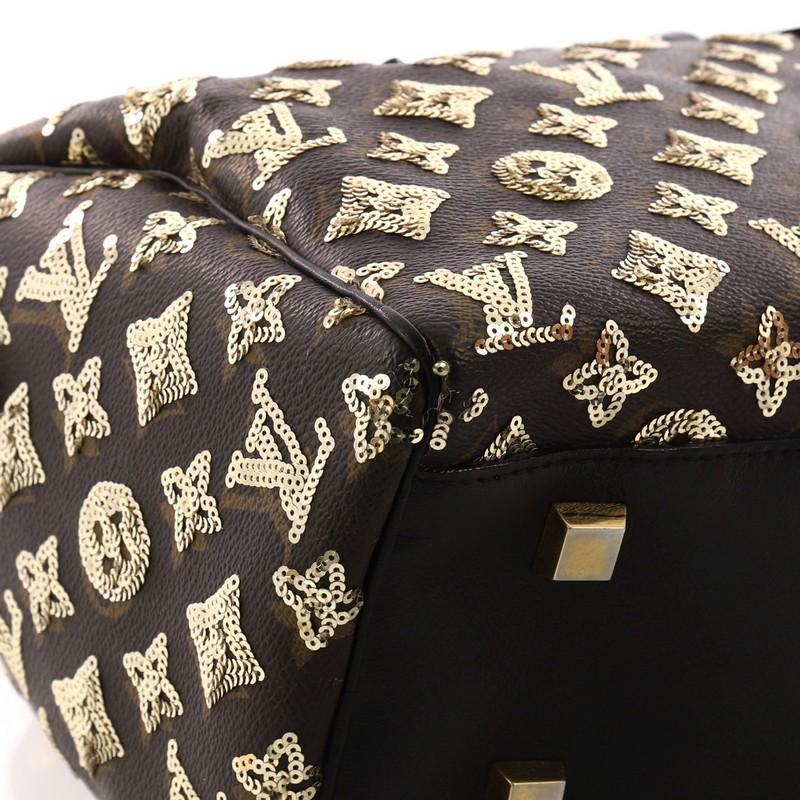  Louis Vuitton Speedy Handbag Limited Edition Monogram Eclipse Sequins 28 3