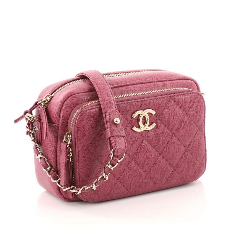 Chanel Business Affinity Camera Case Bag Quilted Caviar Small at ...