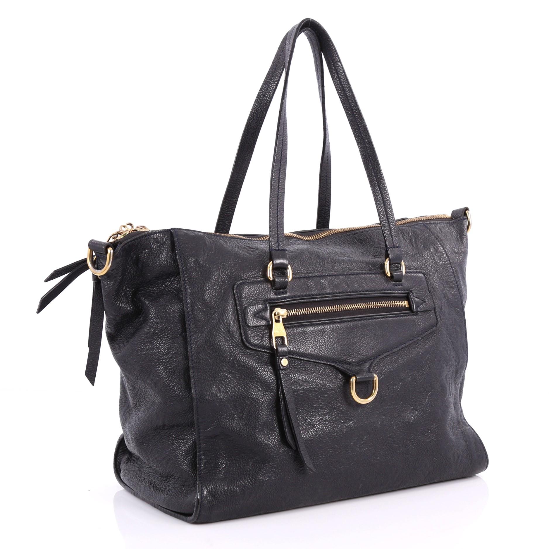 Black Louis Vuitton Lumineuse Handbag Monogram Empreinte Leather PM 