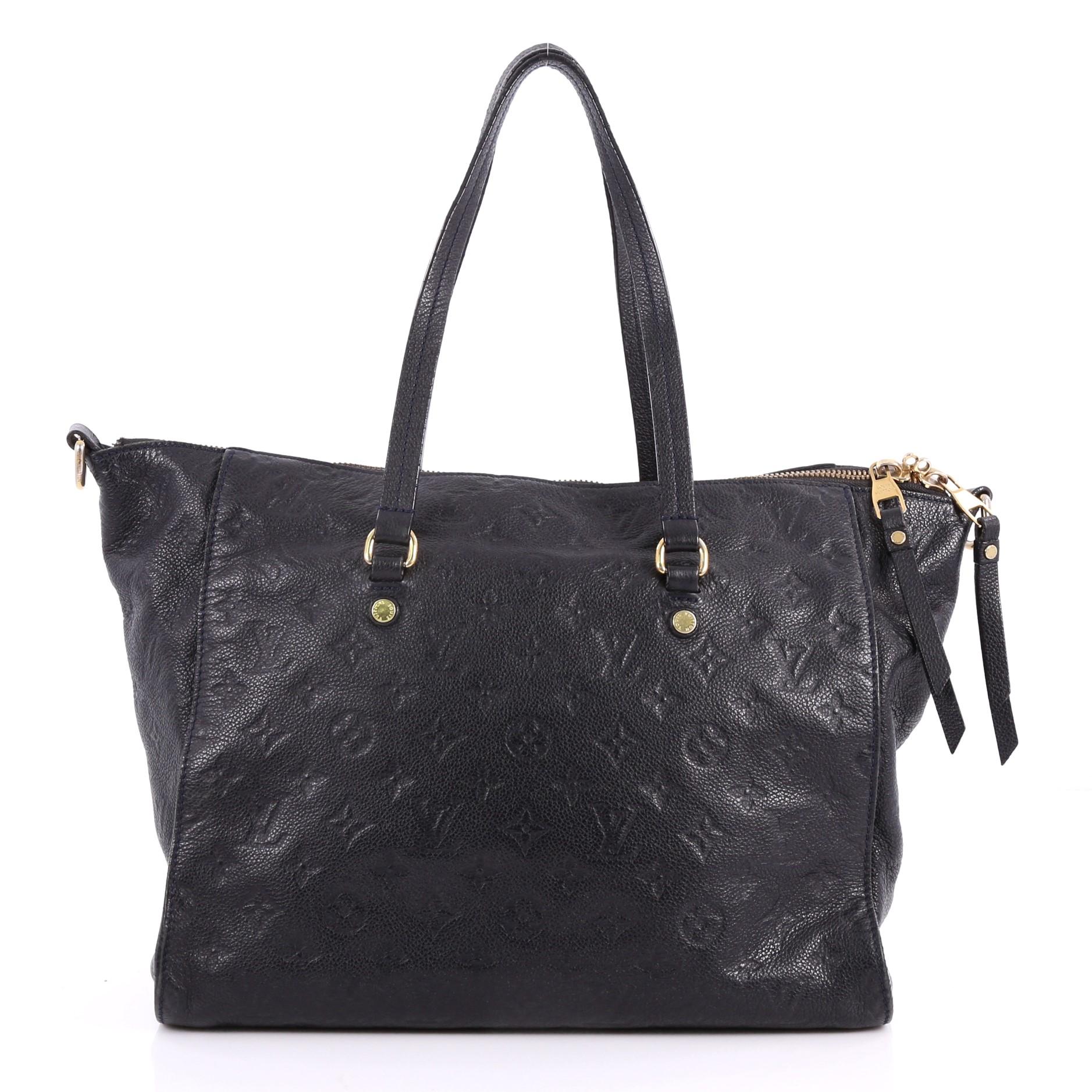 Louis Vuitton Lumineuse Handbag Monogram Empreinte Leather PM  In Good Condition In NY, NY