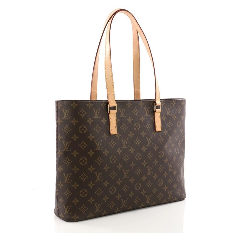 Black Louis Vuitton Luco Handbag Monogram Canvas