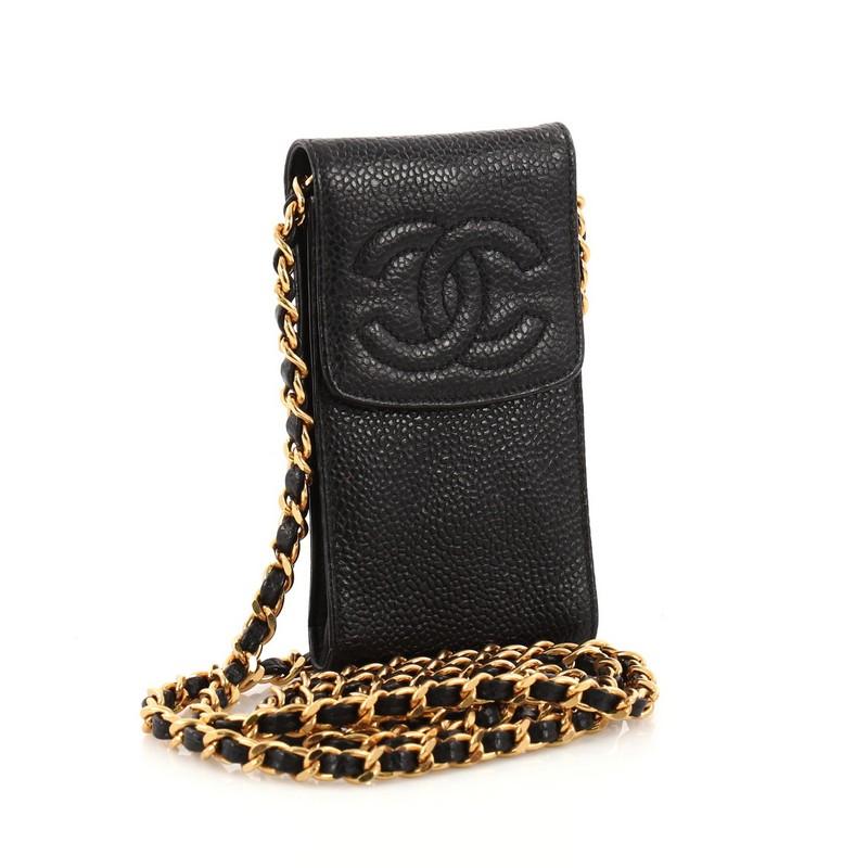 chanel phone holder with chain