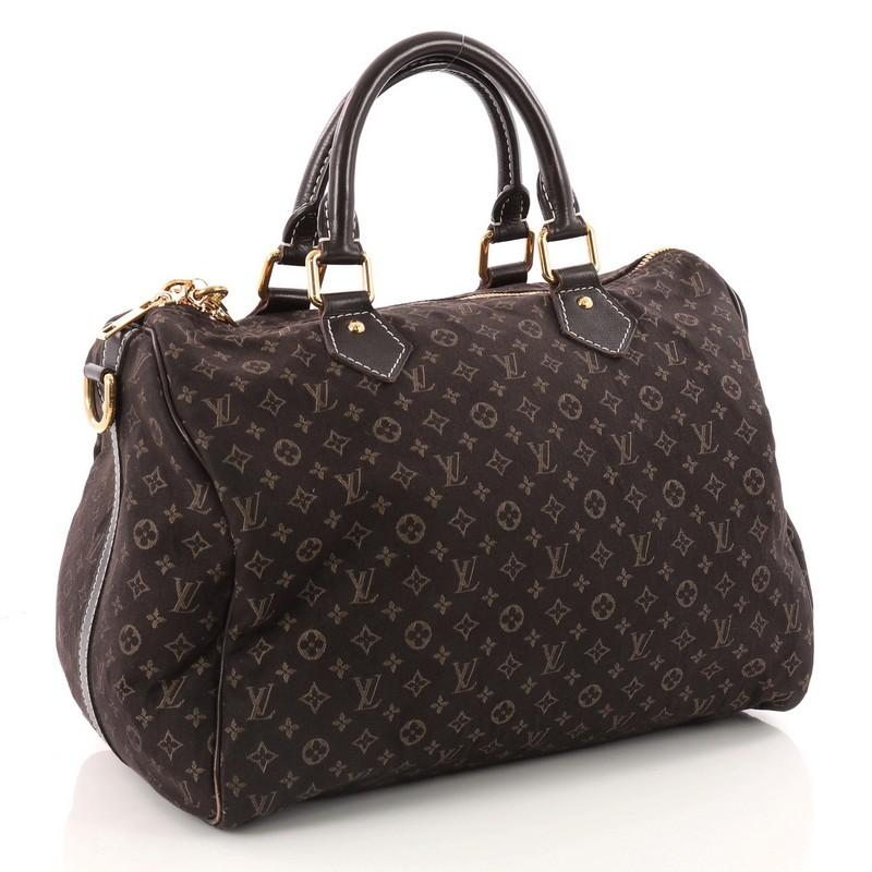 Black Louis Vuitton Speedy Bandouliere Bag Monogram Idylle 30