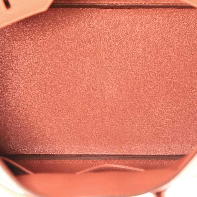 Women's or Men's Hermes Birkin Handbag Rose Tea Clemence with Palladium Hardware 35