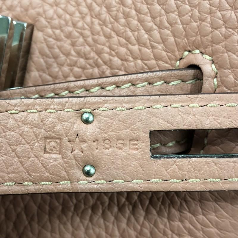 Hermes Birkin Handbag Rose Tea Clemence with Palladium Hardware 35 2