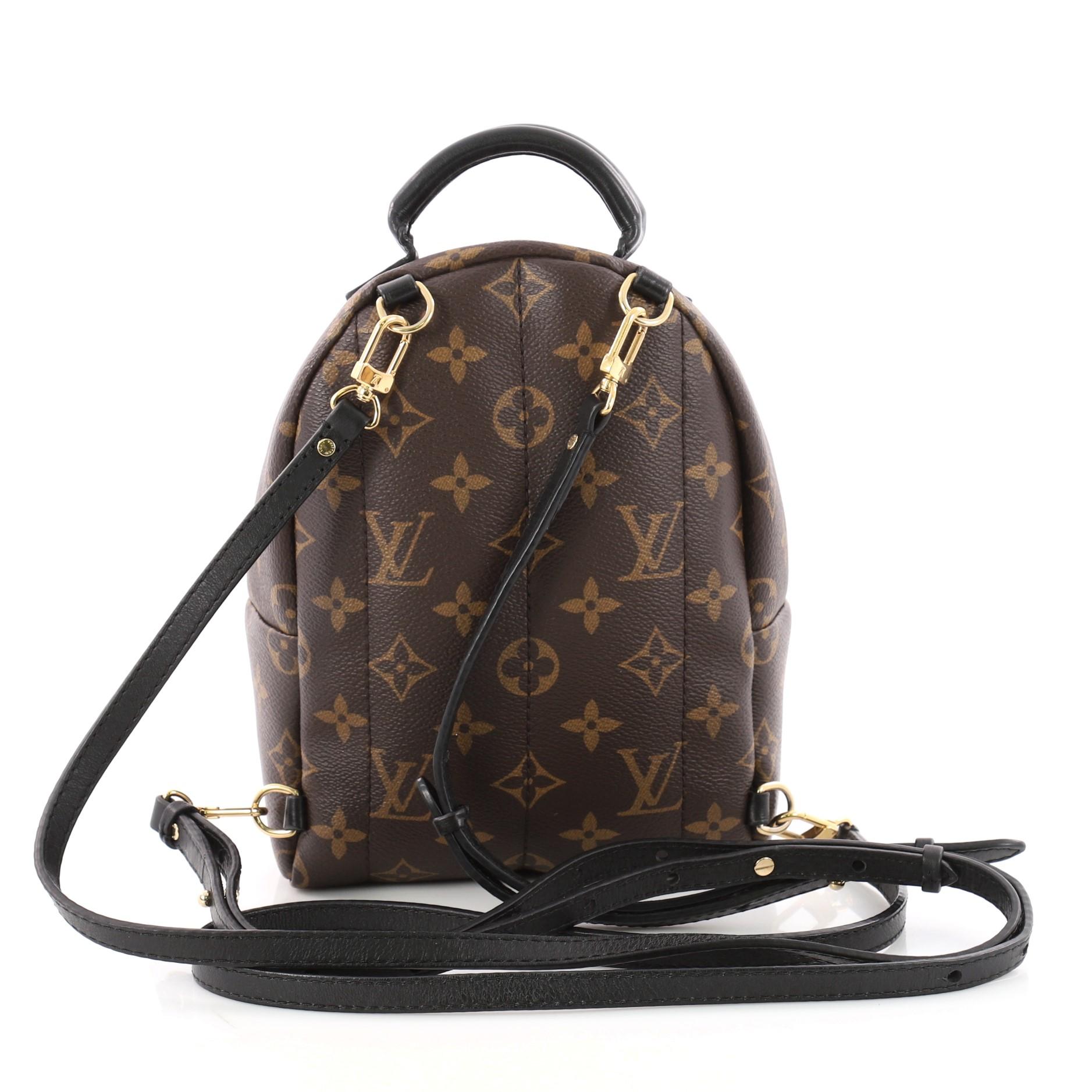  Louis Vuitton Palm Springs Backpack Monogram Canvas Mini In Excellent Condition In NY, NY