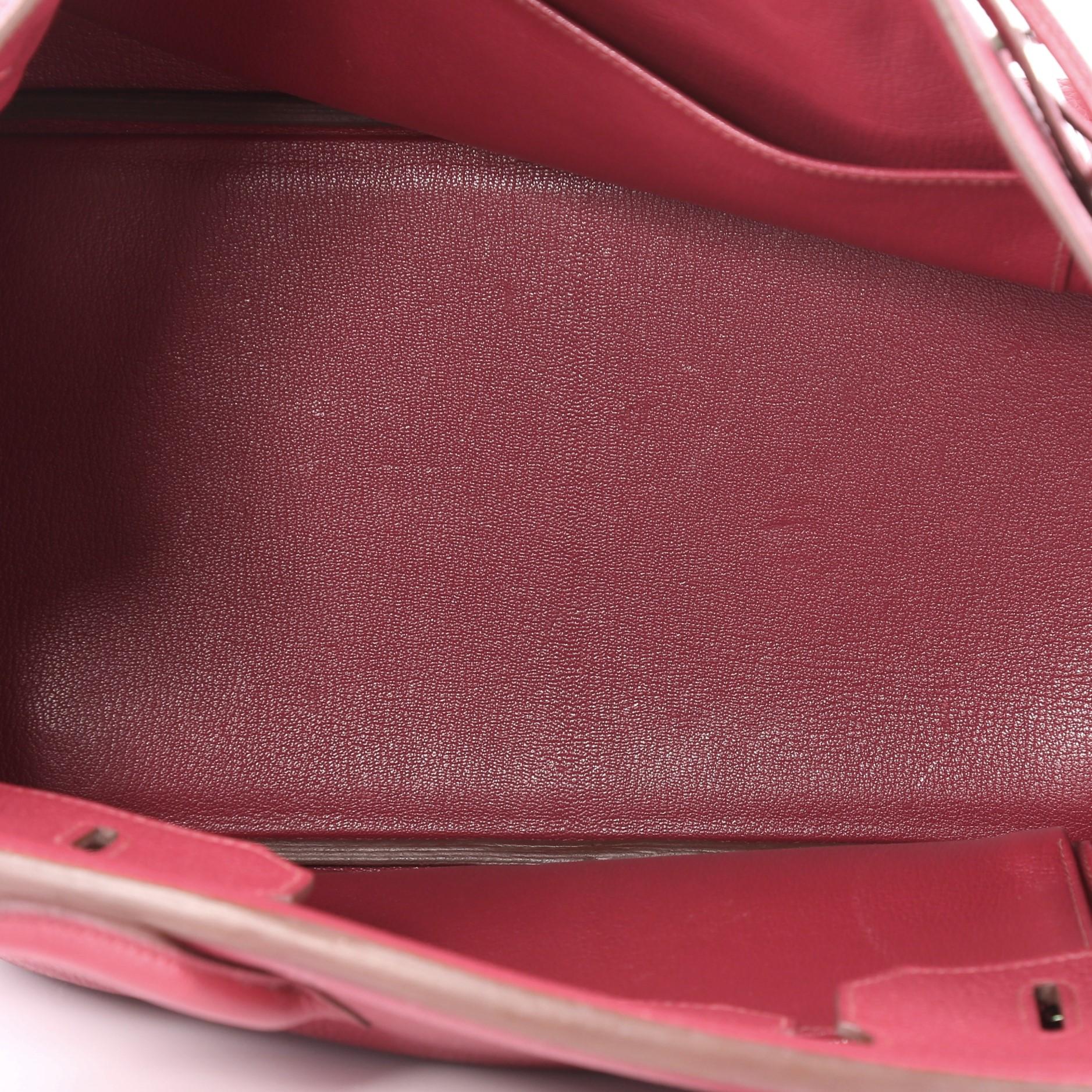 Hermes Birkin Handbag Rubis Togo with Palladium Hardware 35 1
