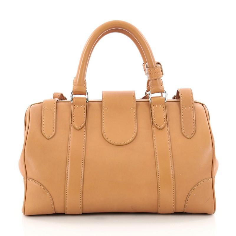 Brown  Ralph Lauren Collection Ricky Top Handle Bag Leather Medium