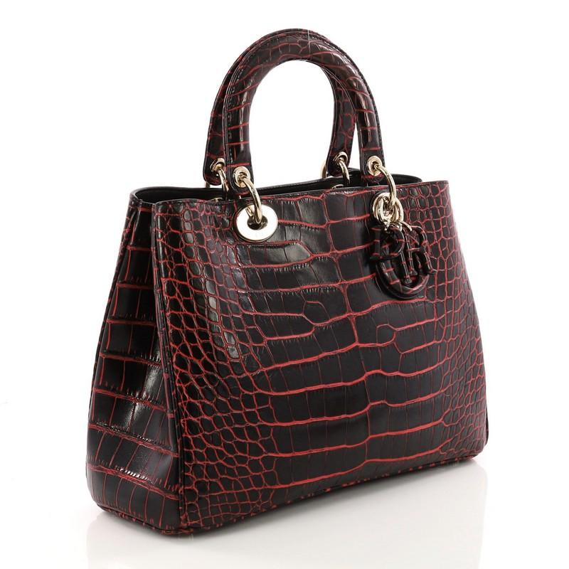christian dior crocodile bag