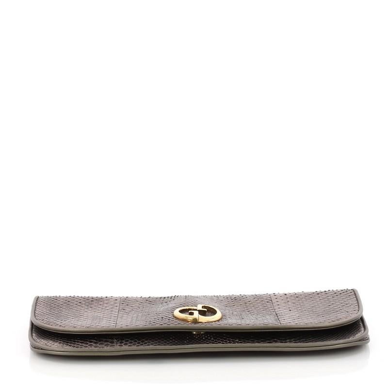 Women's or Men's Gucci 1973 Clutch Python