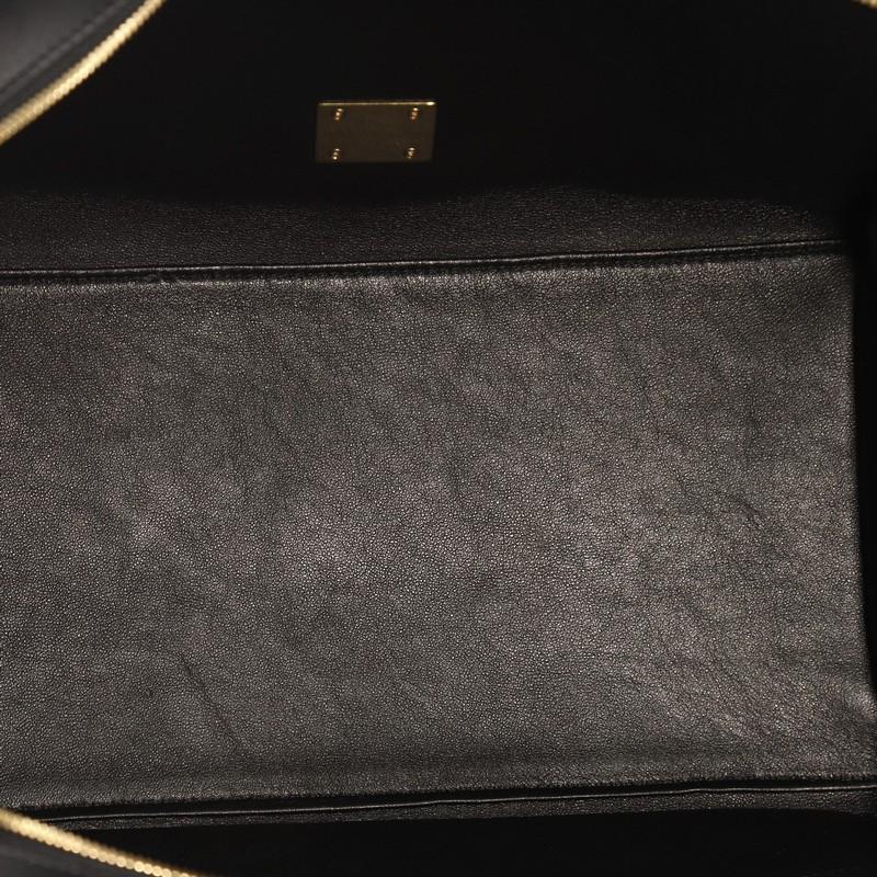Celine Trapeze Leather and Felt Medium Handbag  1