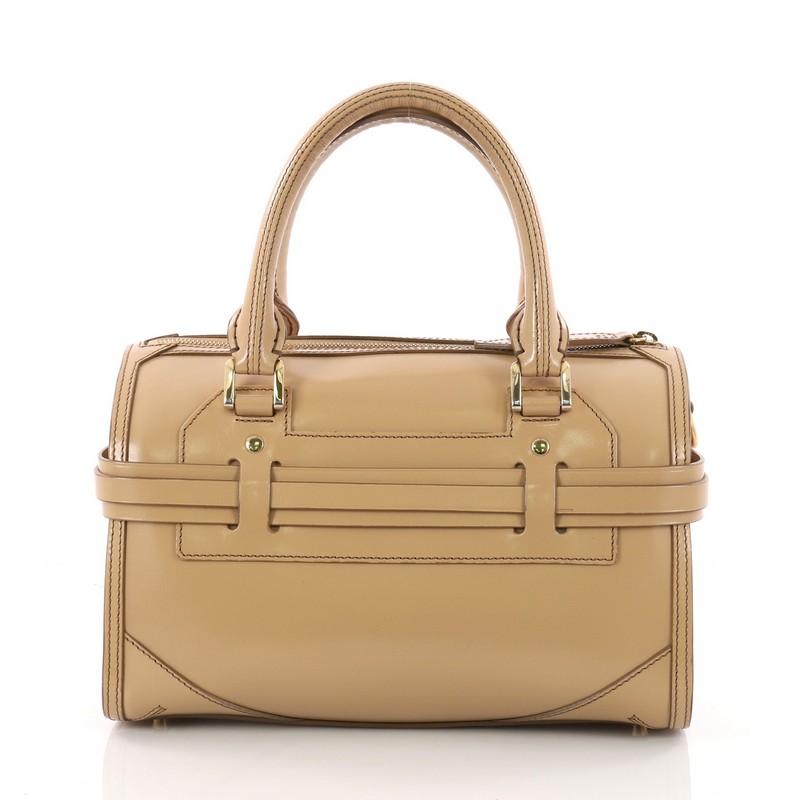 Burberry Bridle Chester Convertible Bowler Bag Leather Medium In Good Condition In NY, NY