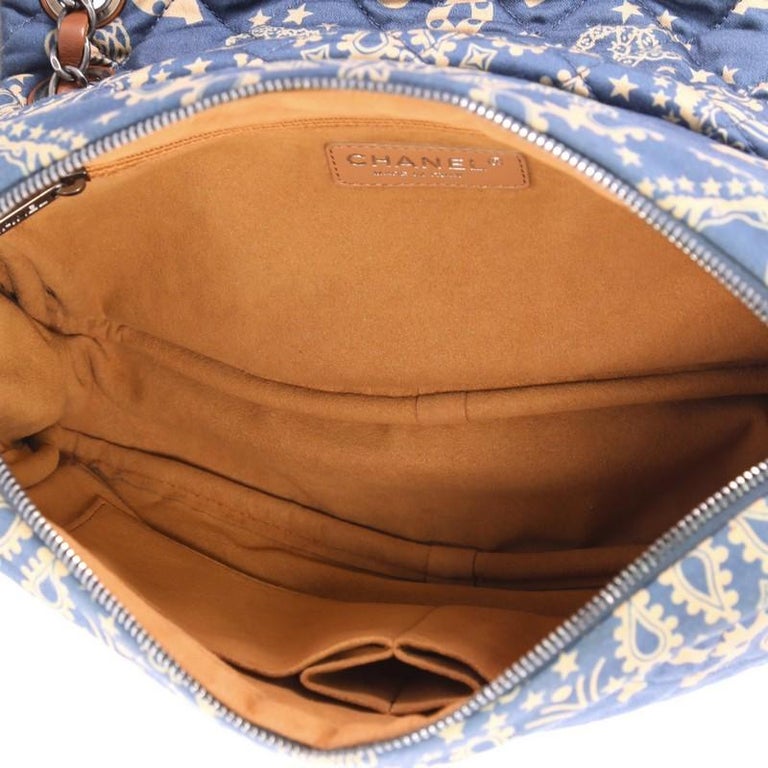 Chanel Paris-Dallas Bandana Flap Bag Quilted Canvas Medium