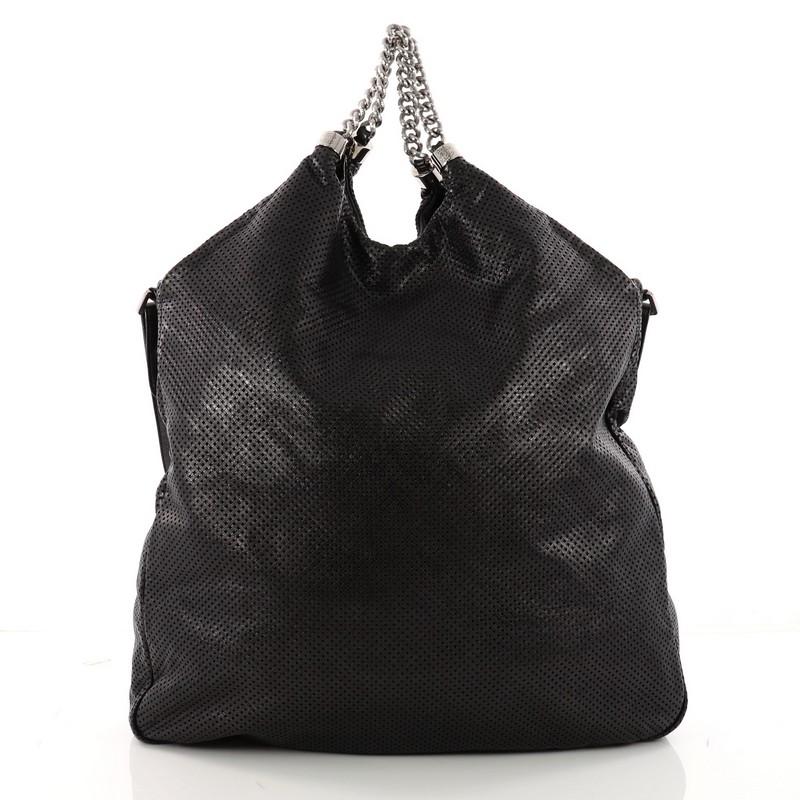 Chanel Rodeo Drive Hobo Perforated Leather Large In Good Condition In NY, NY