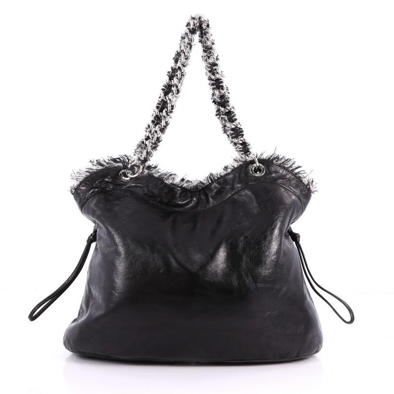 chanel funny tweed tote