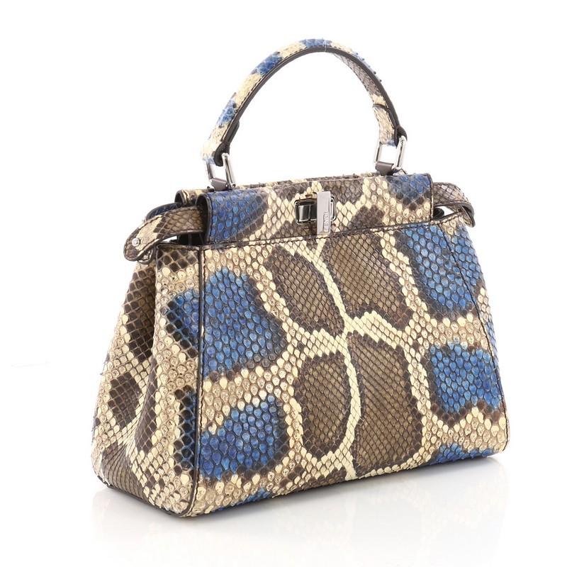 fendi peekaboo mini python