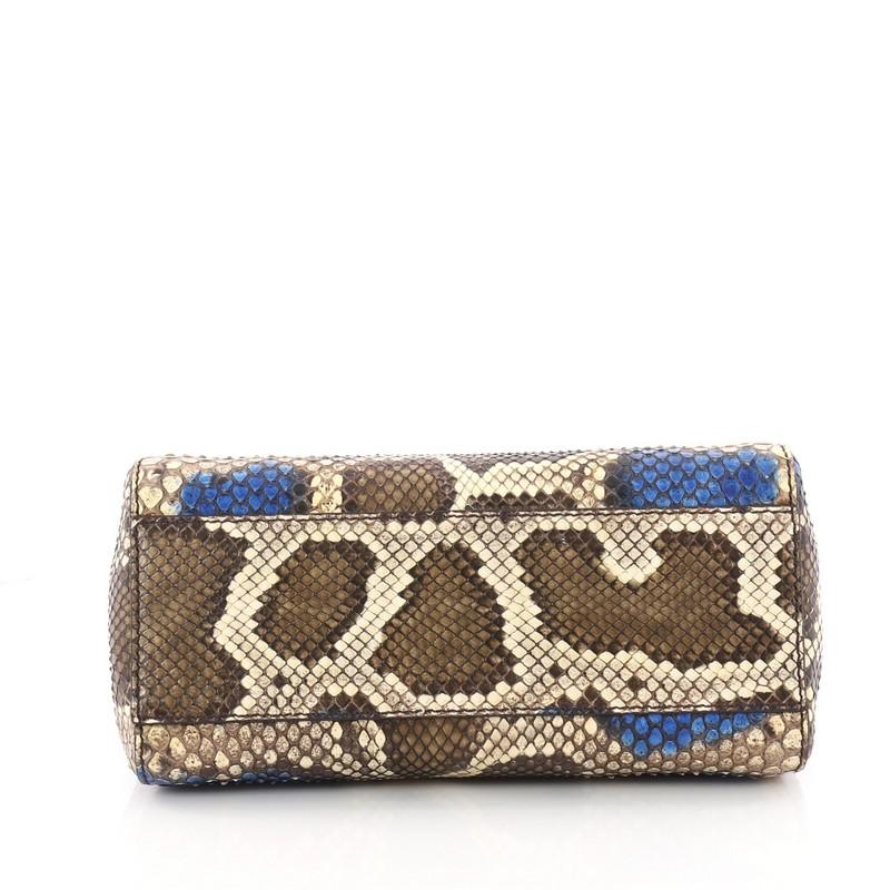 Women's or Men's Fendi Peekaboo Handbag Python Mini