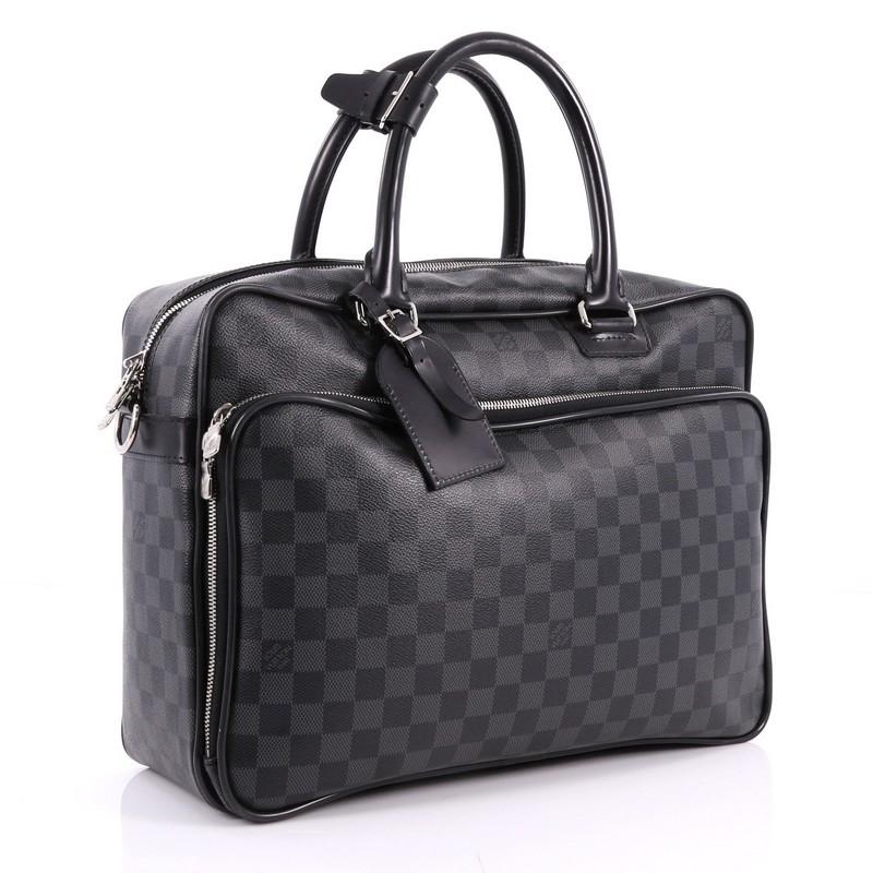 Black Louis Vuitton Icare Laptop Bag Damier Graphite