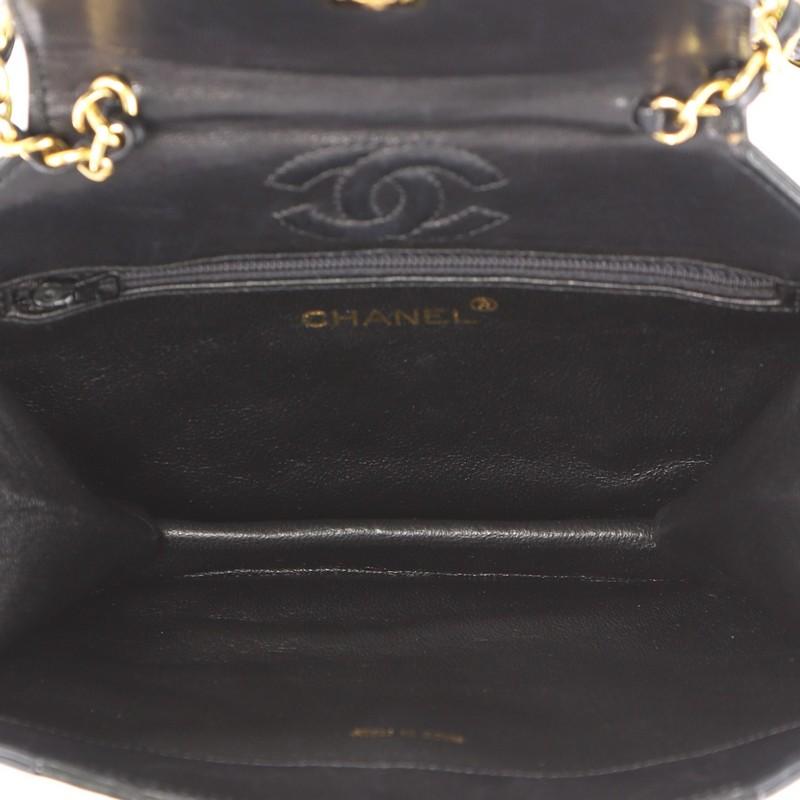 Chanel Vintage Octagon CC Flap Bag Quilted Leather Small 1