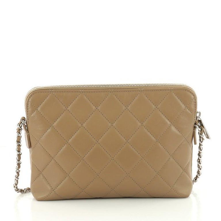 Chanel Zip Top Pocket Crossbody Bag Quilted Calfskin Small at 1stDibs chanel zip top bag