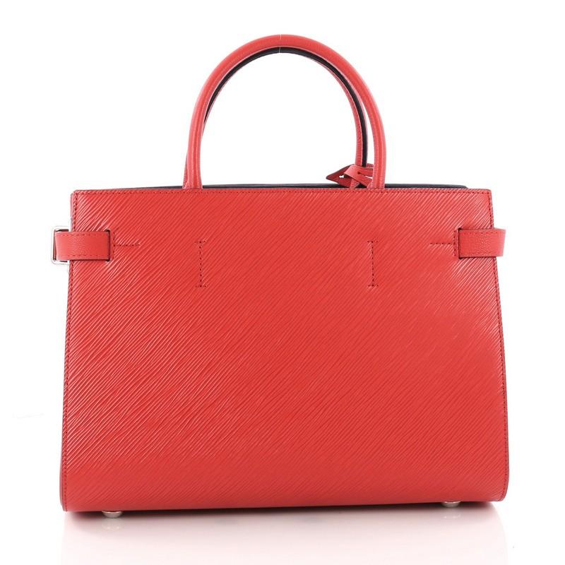 Red Louis Vuitton Twist Tote Epi Leather