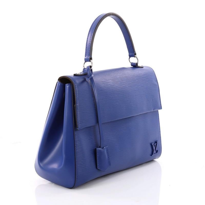 Purple Louis Vuitton Cluny Top Handle Bag Epi Leather BB