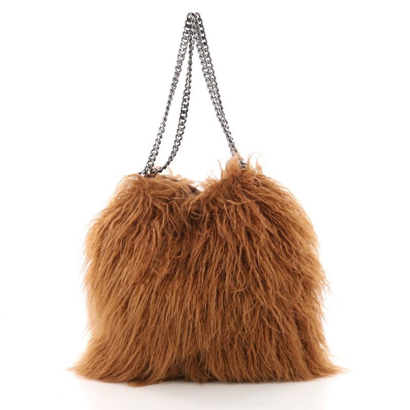 Falabella Tote Faux Fur Large In Good Condition In NY, NY